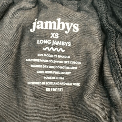 Jambys Long Jambys Breathable No-Sweat Sweatpants Black Modal Sleep Pants Pajama — image 7 of 8